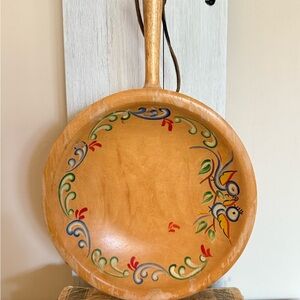 Vintage 1950’s Munising Handled Bowl with Hand-Painted Blue Birds